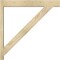 Ekena Millwork Traditional Block Rough Sawn Outlooker, Douglas Fir, 6"W x 38"D x 38"H OUT06X38X38TRA05RDF - alternate 2